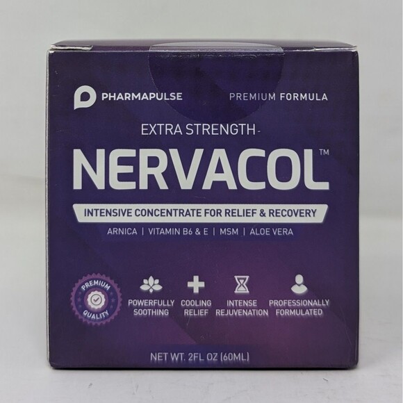 Pharmapulse Nervacol Neuropathy Nerve Therapy Relief Cream Extra Strength 2 Oz - Picture 1 of 7